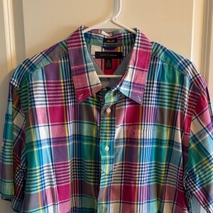 Tommy Hilfiger Vibrant Plaid Men's Shirt